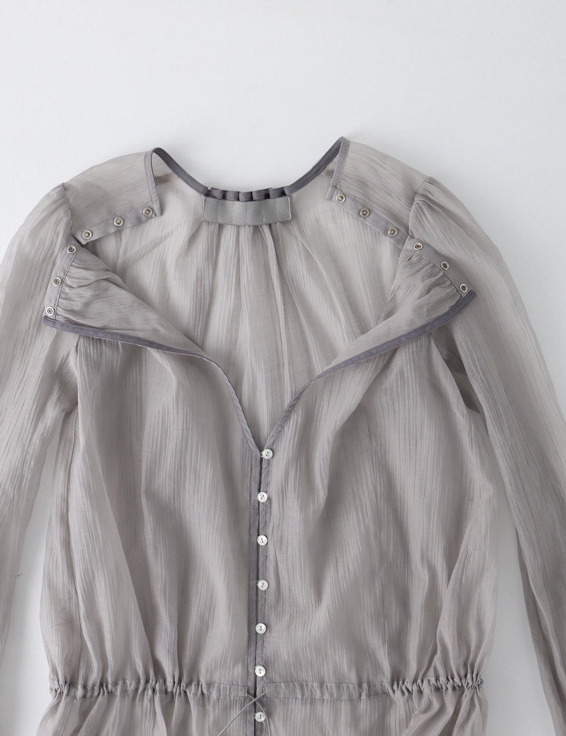 Curtain Buttoned Dress