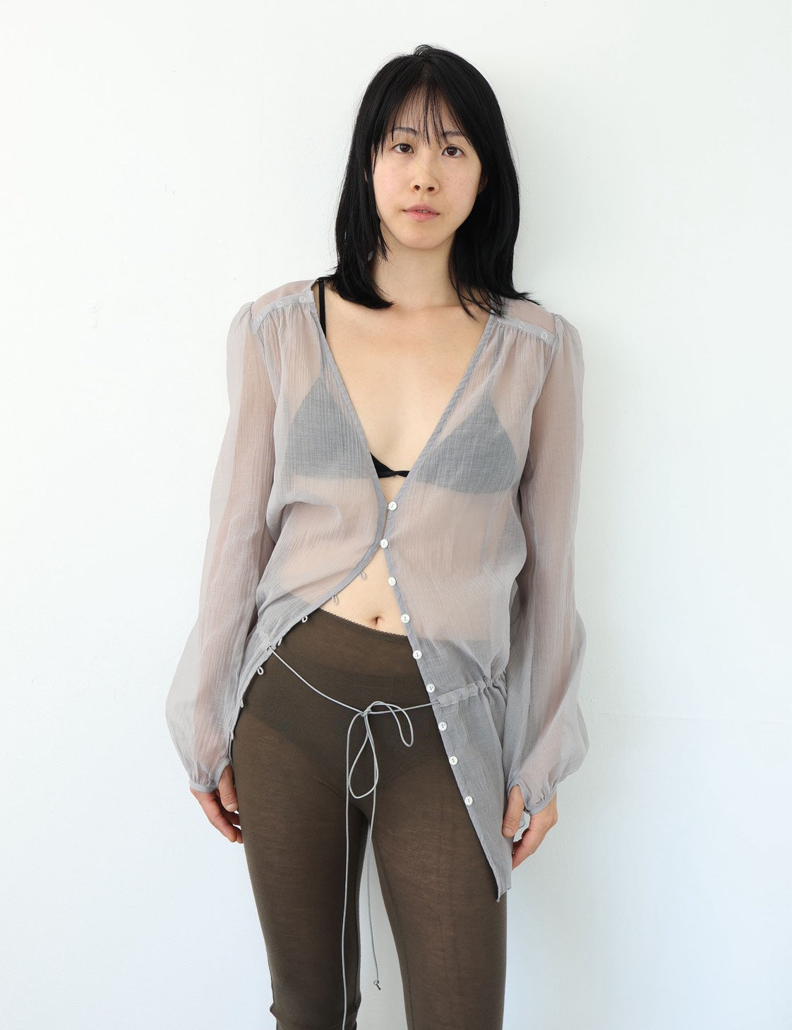 Curtain Buttoned Dress