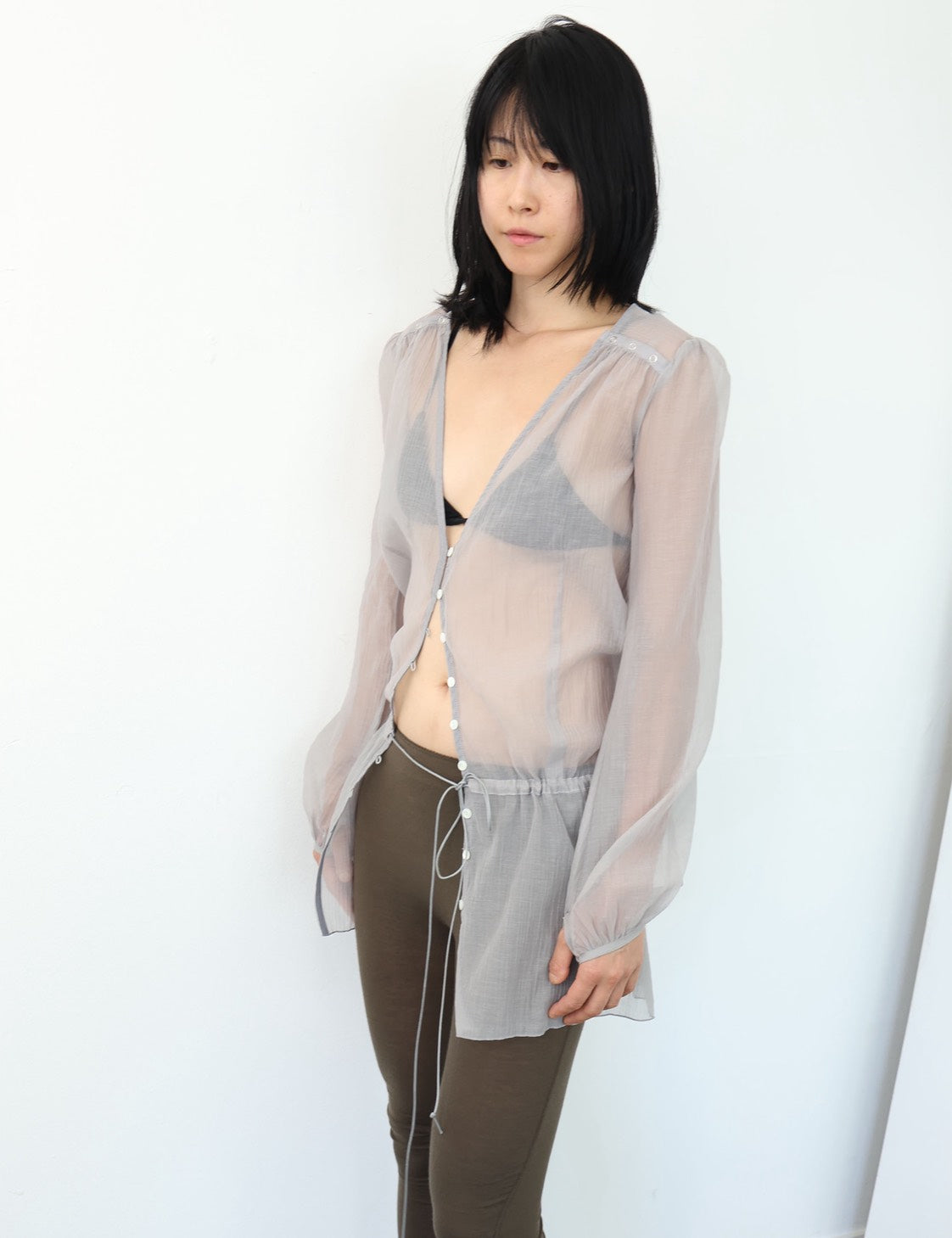 Curtain Buttoned Dress