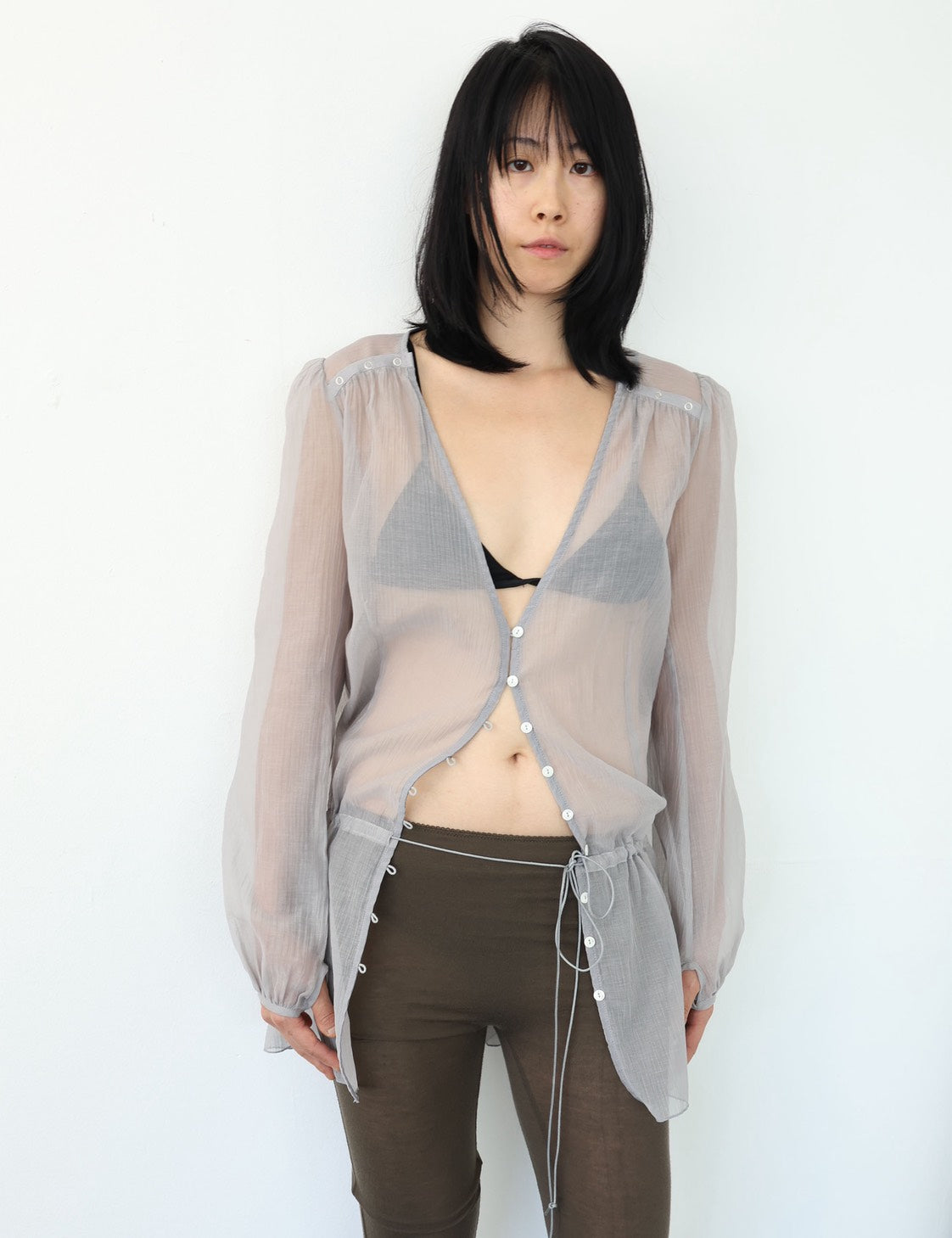 Curtain Buttoned Dress