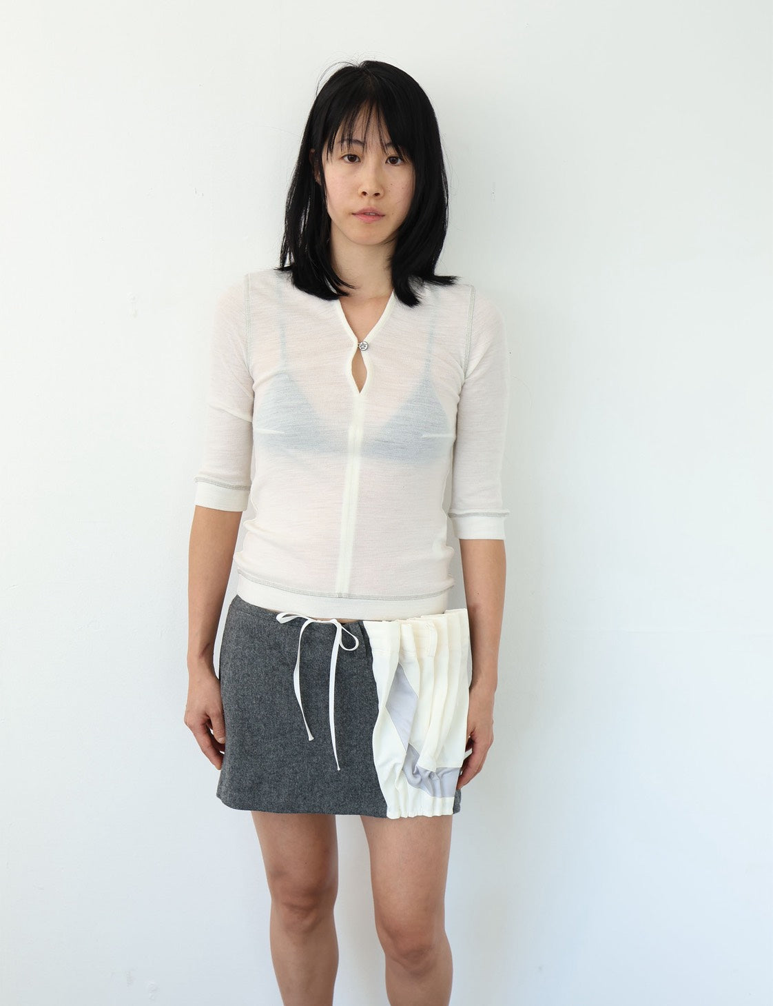 Nape Half-sleeve Top