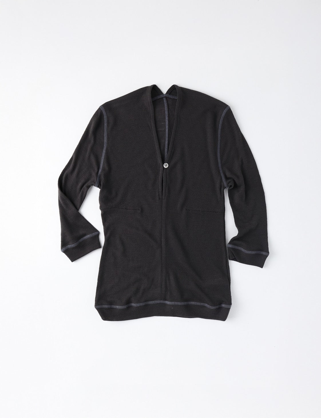 Nape Half-sleeve Top  (Charcoal)