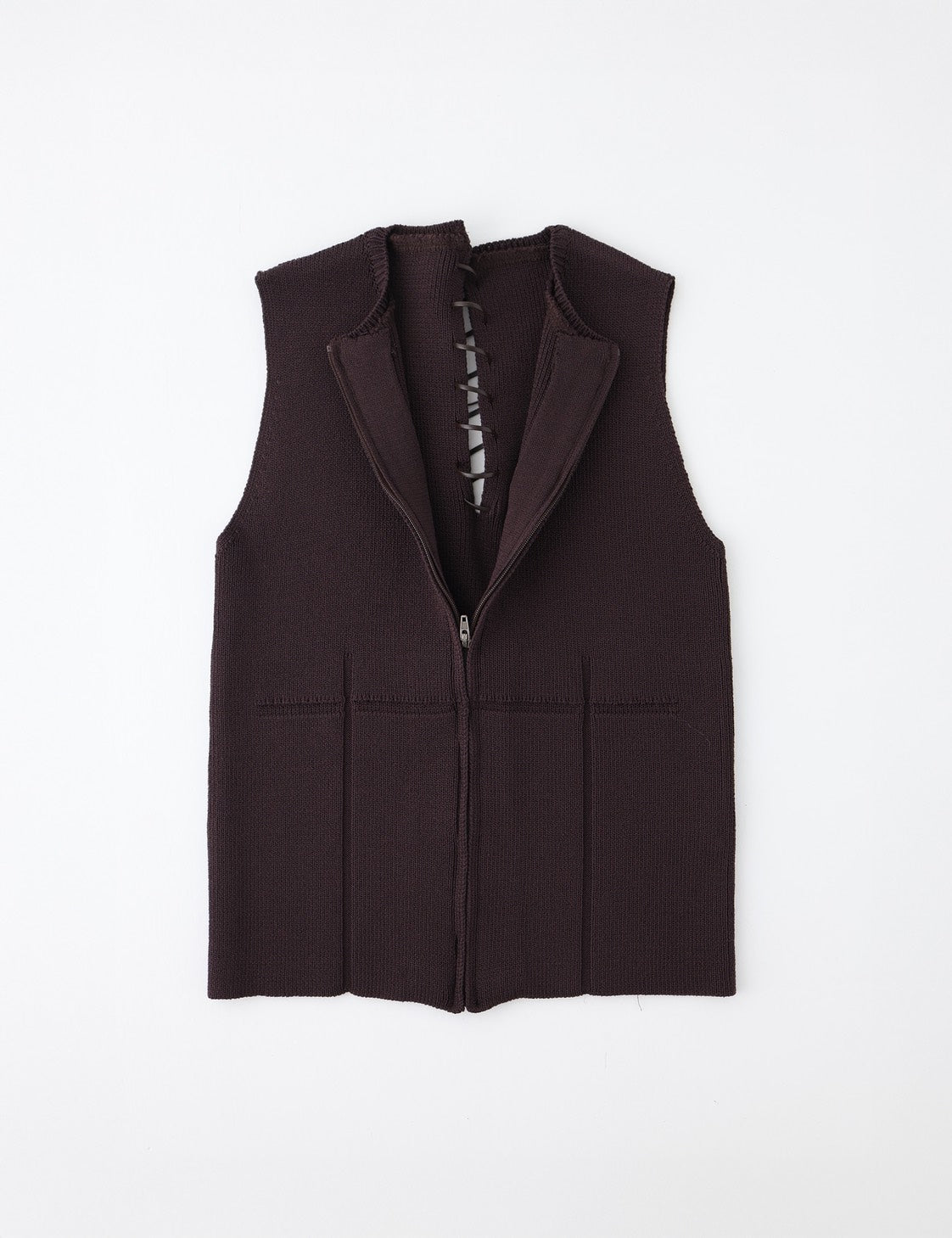 Back String Knit Vest