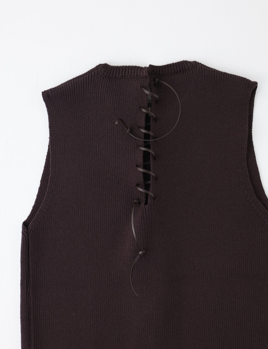 Back String Knit Vest