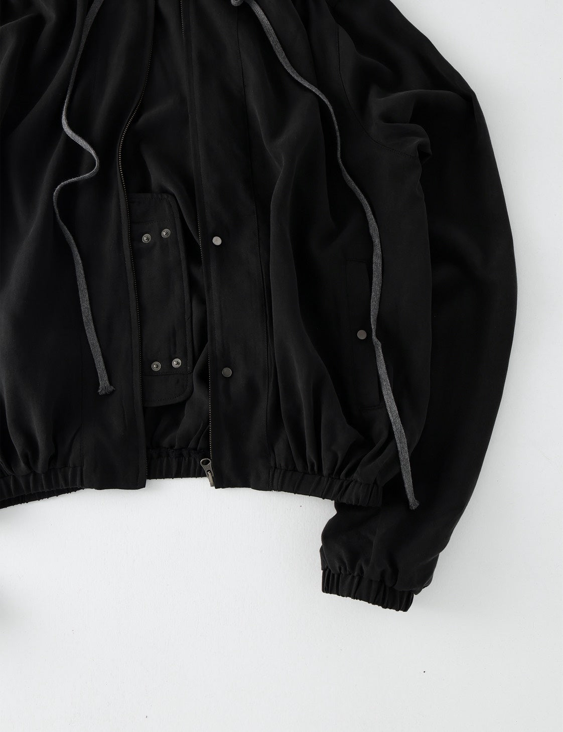 Placket Hooded Jacket