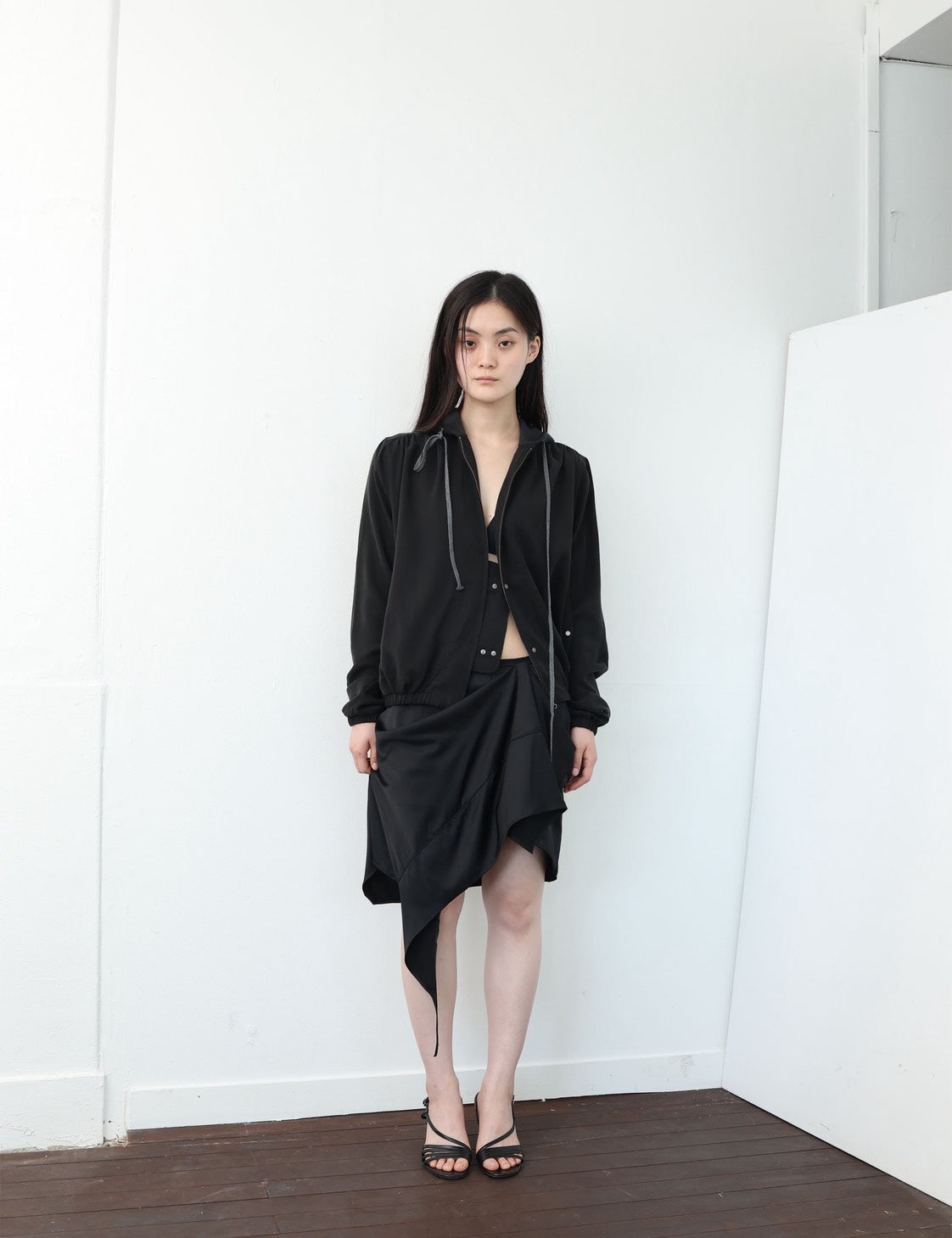 Placket Hooded Jacket