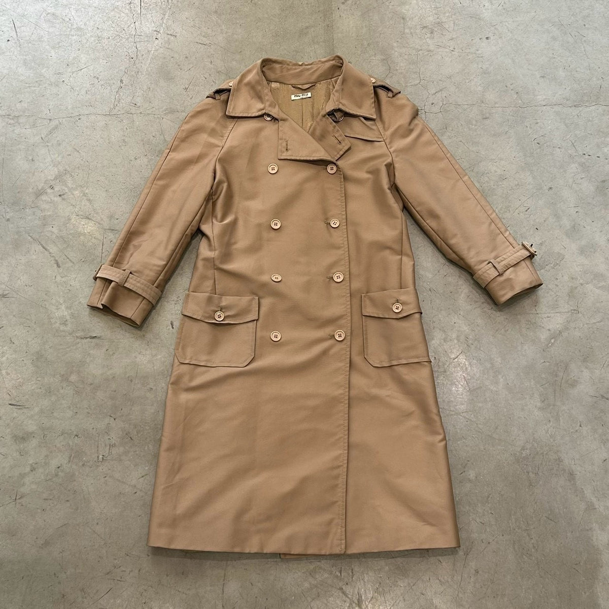 Miu Miu Trench Coat (Camel, Made in Italy)