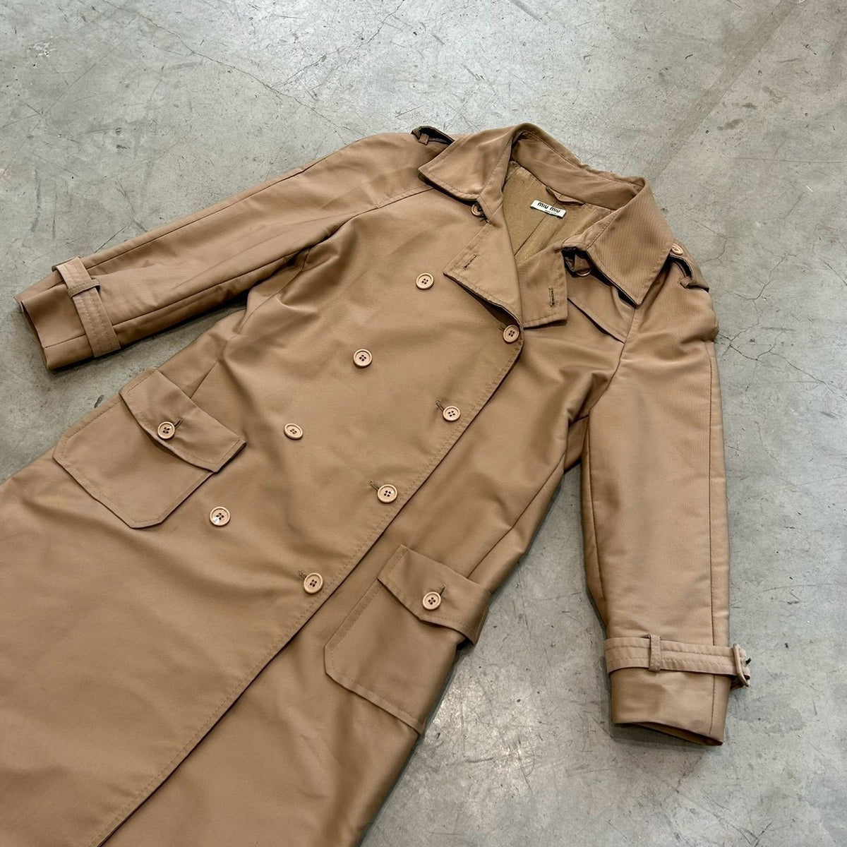 Miu Miu Trench Coat (Camel, Made in Italy)