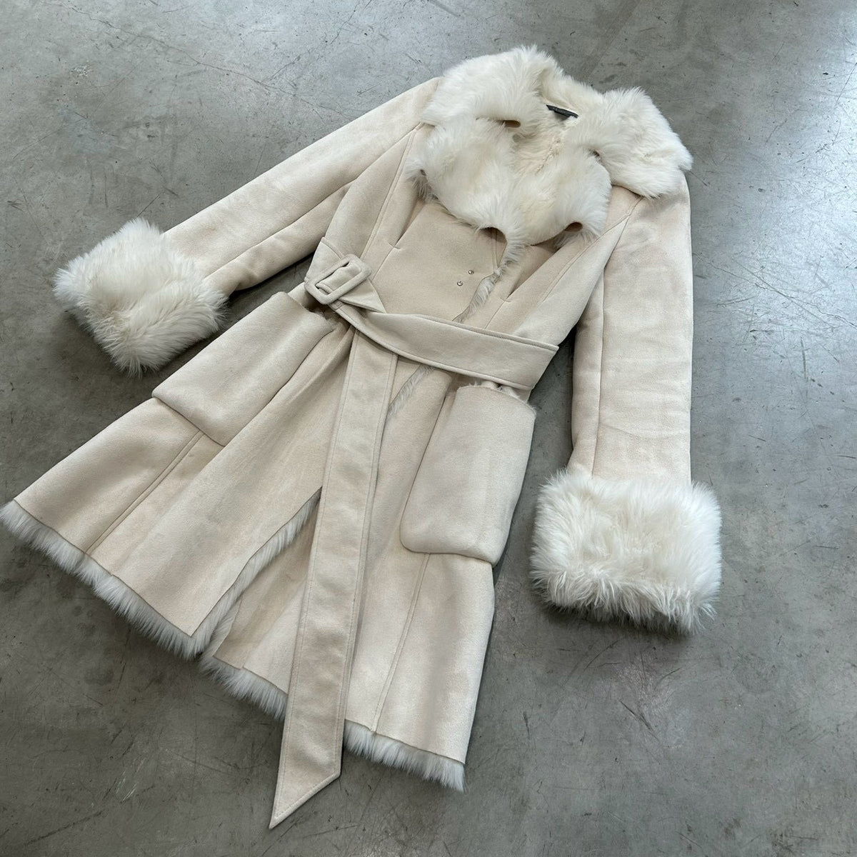 Armani Exchange Fur Coat