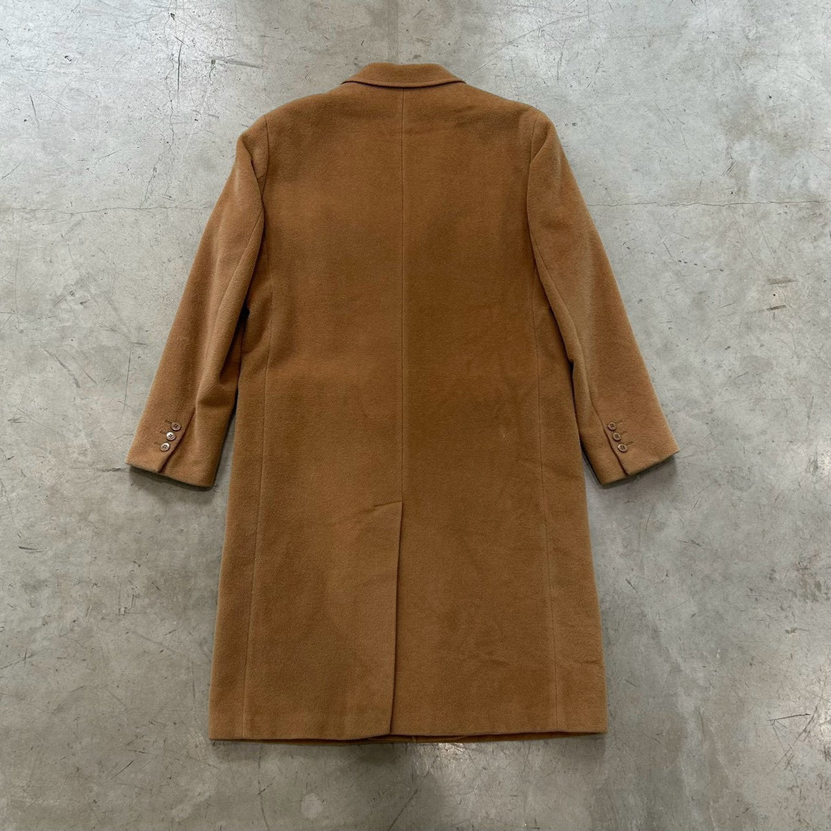 Agnès b. homme – 3-Button Wool Chesterfield Coat (Beige, Made in France)