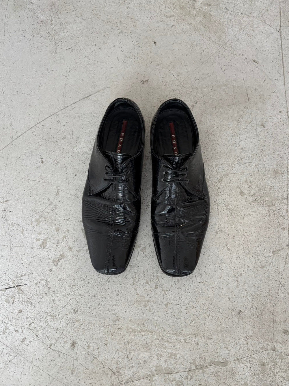 Prada Early 2000s Patent Leather Pointed Shoes