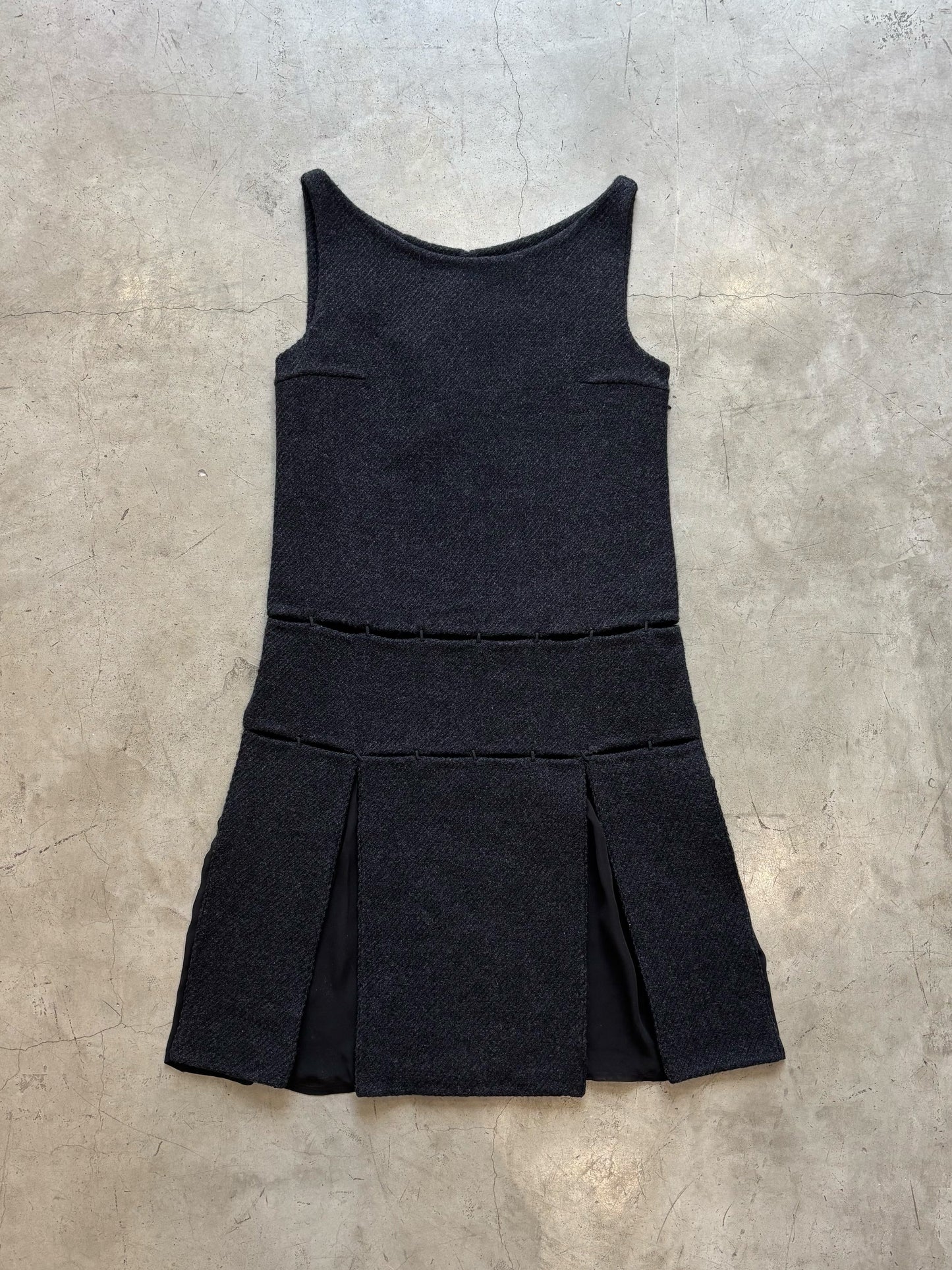 Prada Fall 1998 Wool Pannel Dress (velvetknife)