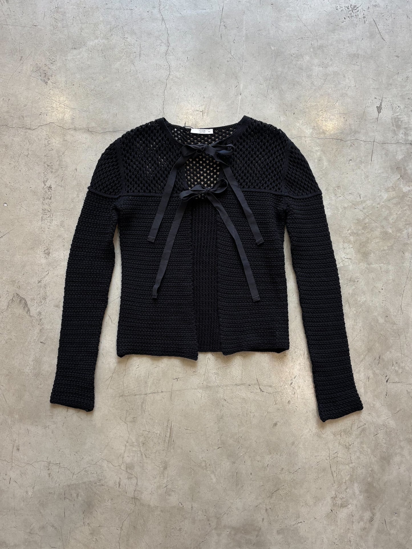 Prada Spring 2009 Knit with Bow Cardigan (velvetknife)