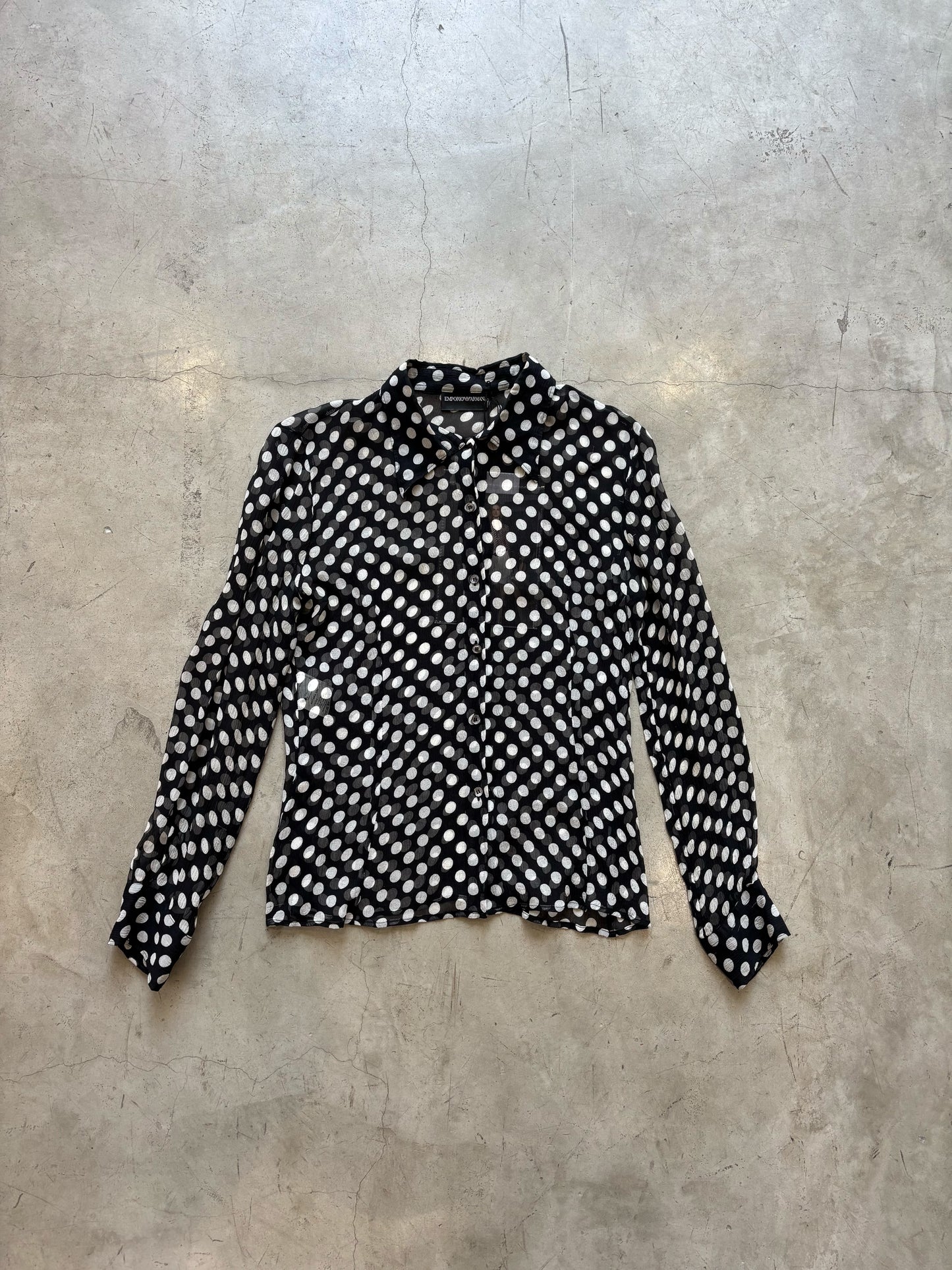 Emporio Armani  Spring 2006 polka dot shirt (runway) (velvetknife)