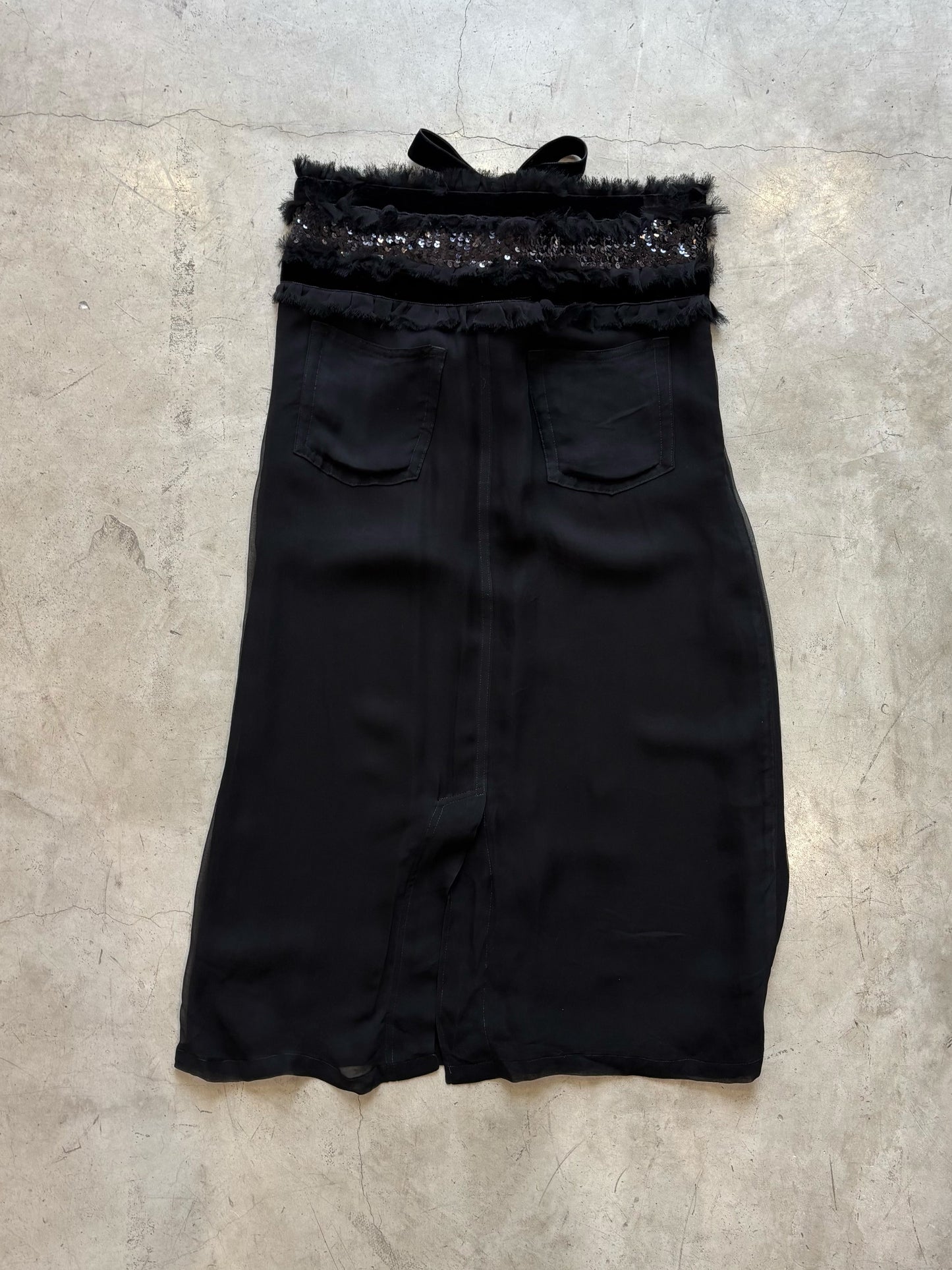 Comme des Garcons Fall 2006 Sheer Sequin Embellished Skirt (velvetknife)
