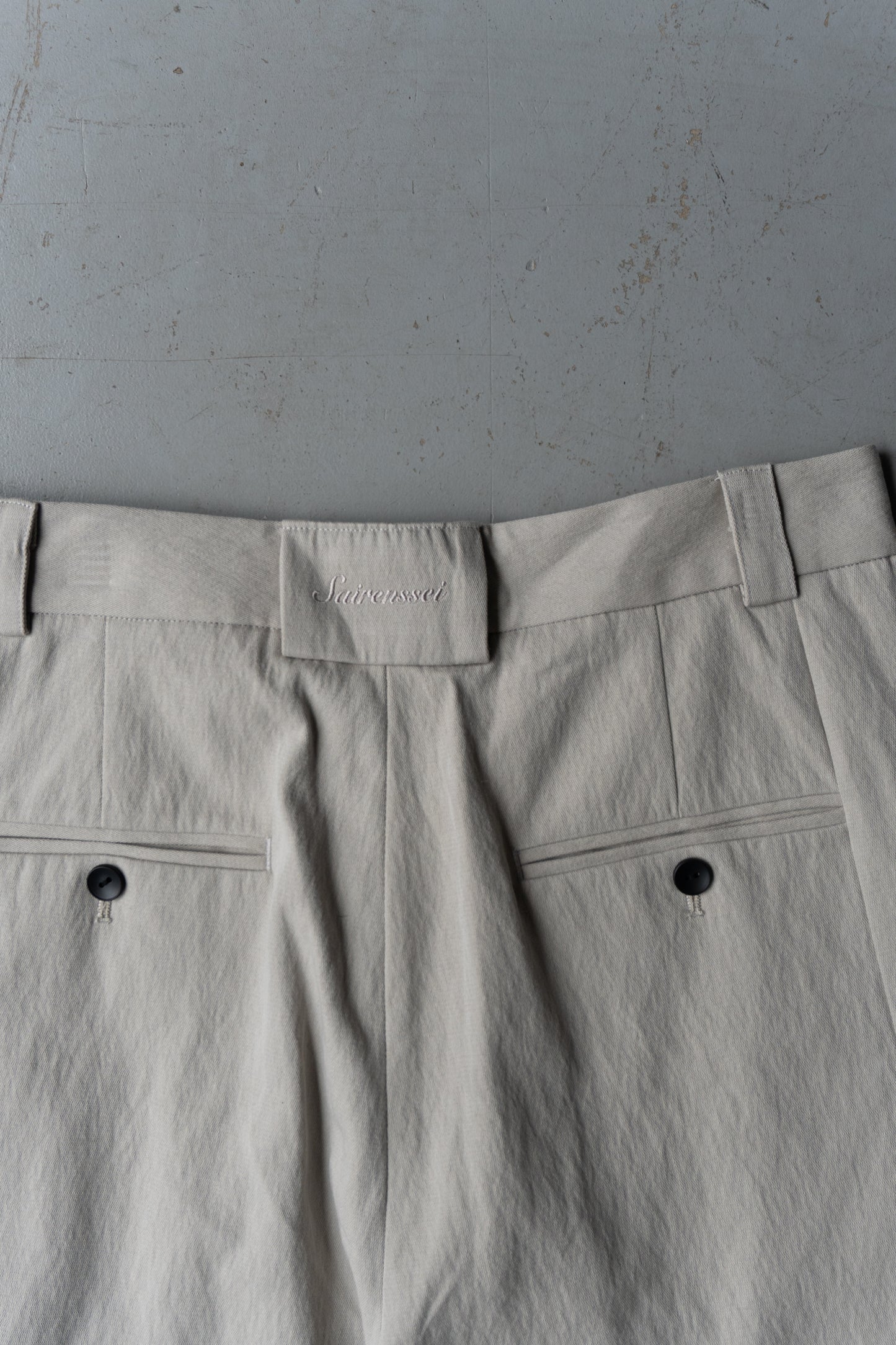 Double pleated pants