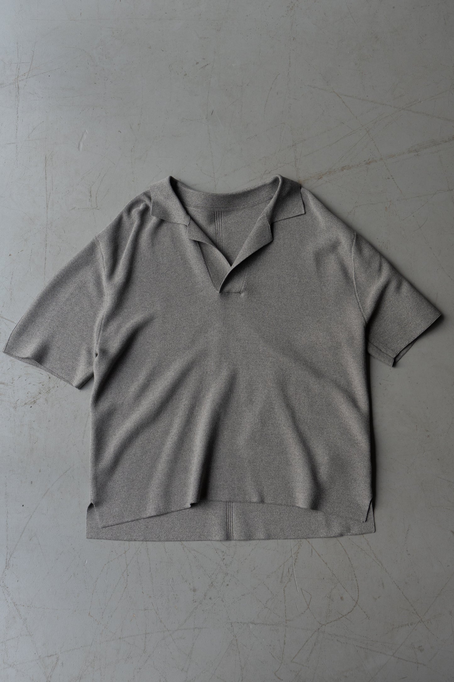 Stitch short sleeved polo shirt