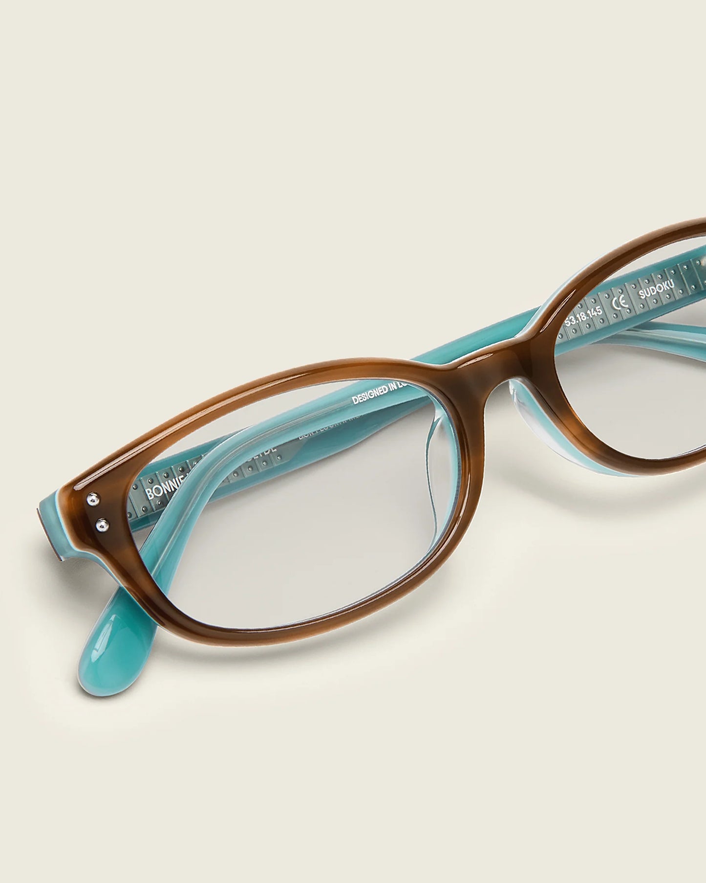 Sudoku Layered Teal & Clear