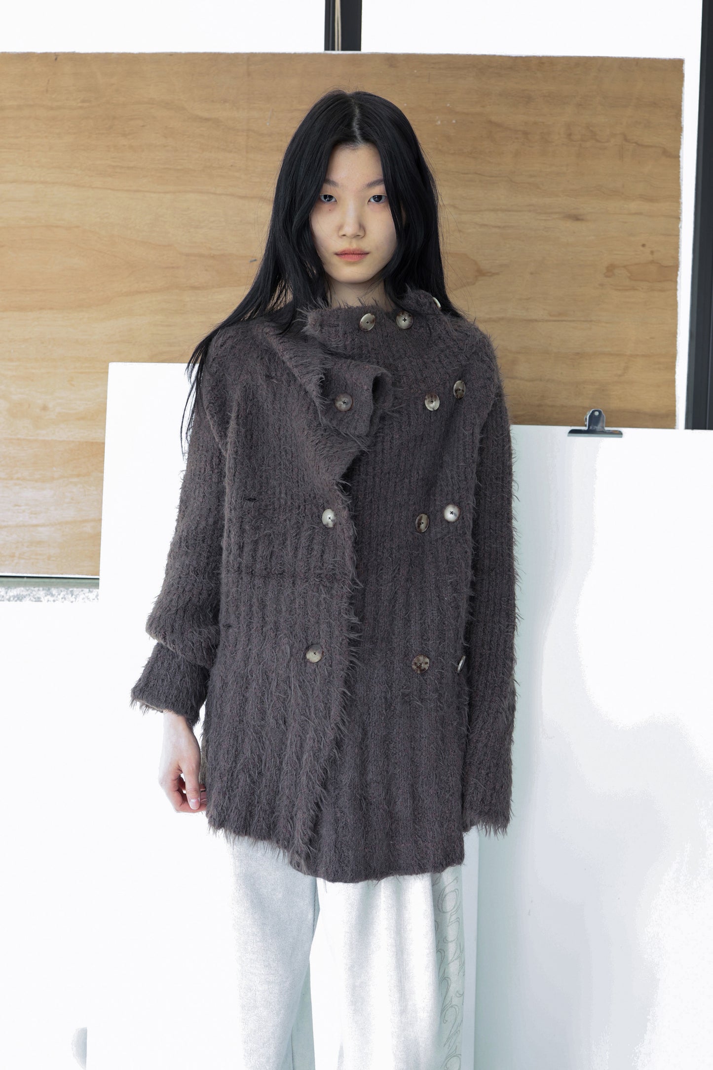 BUTTONED KNIT CARDIGAN