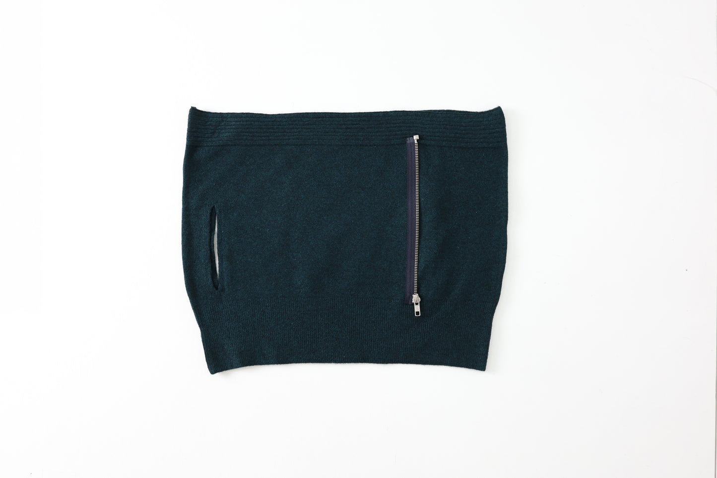Zip knit tube