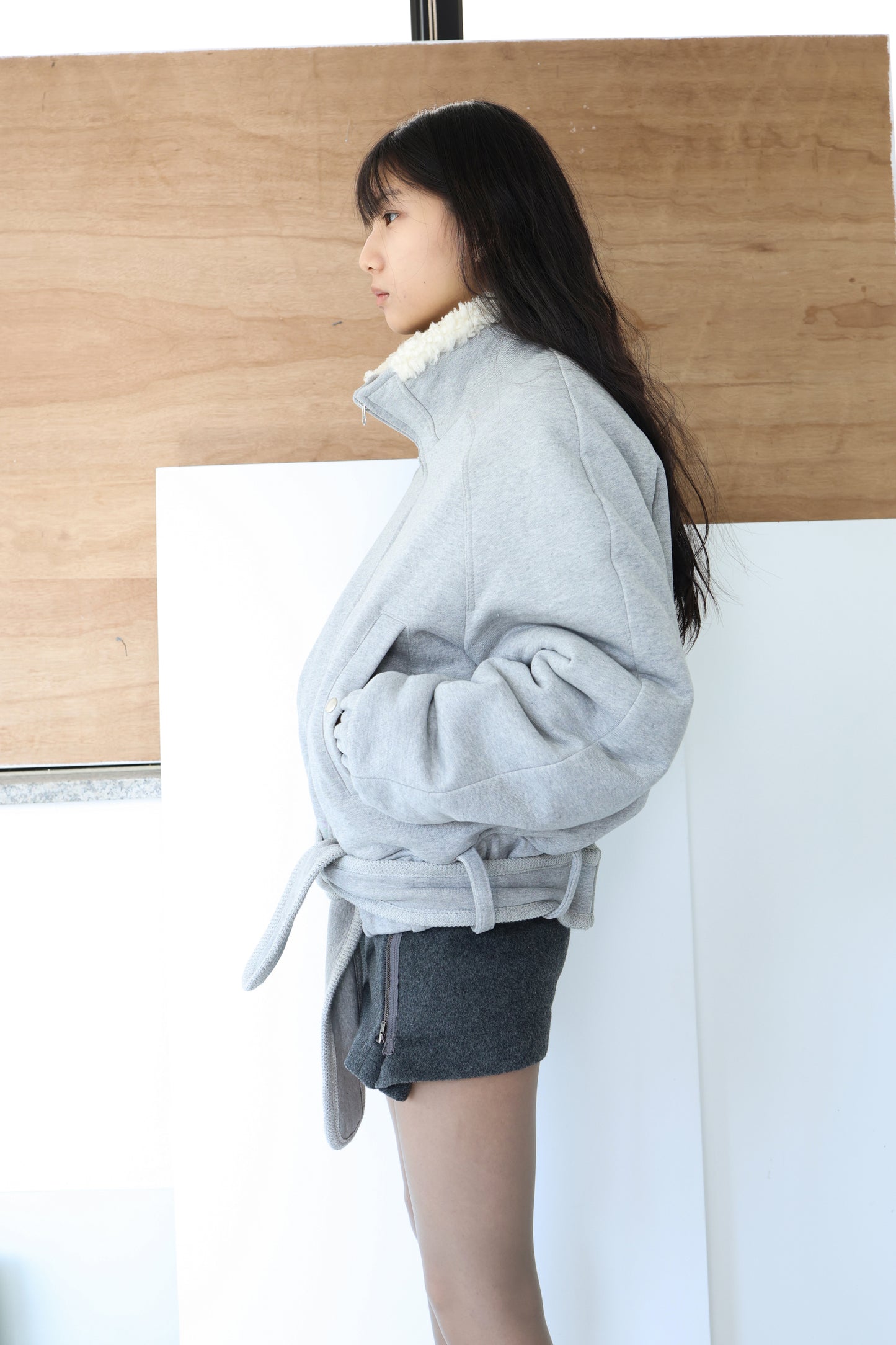 Belt zip jacket