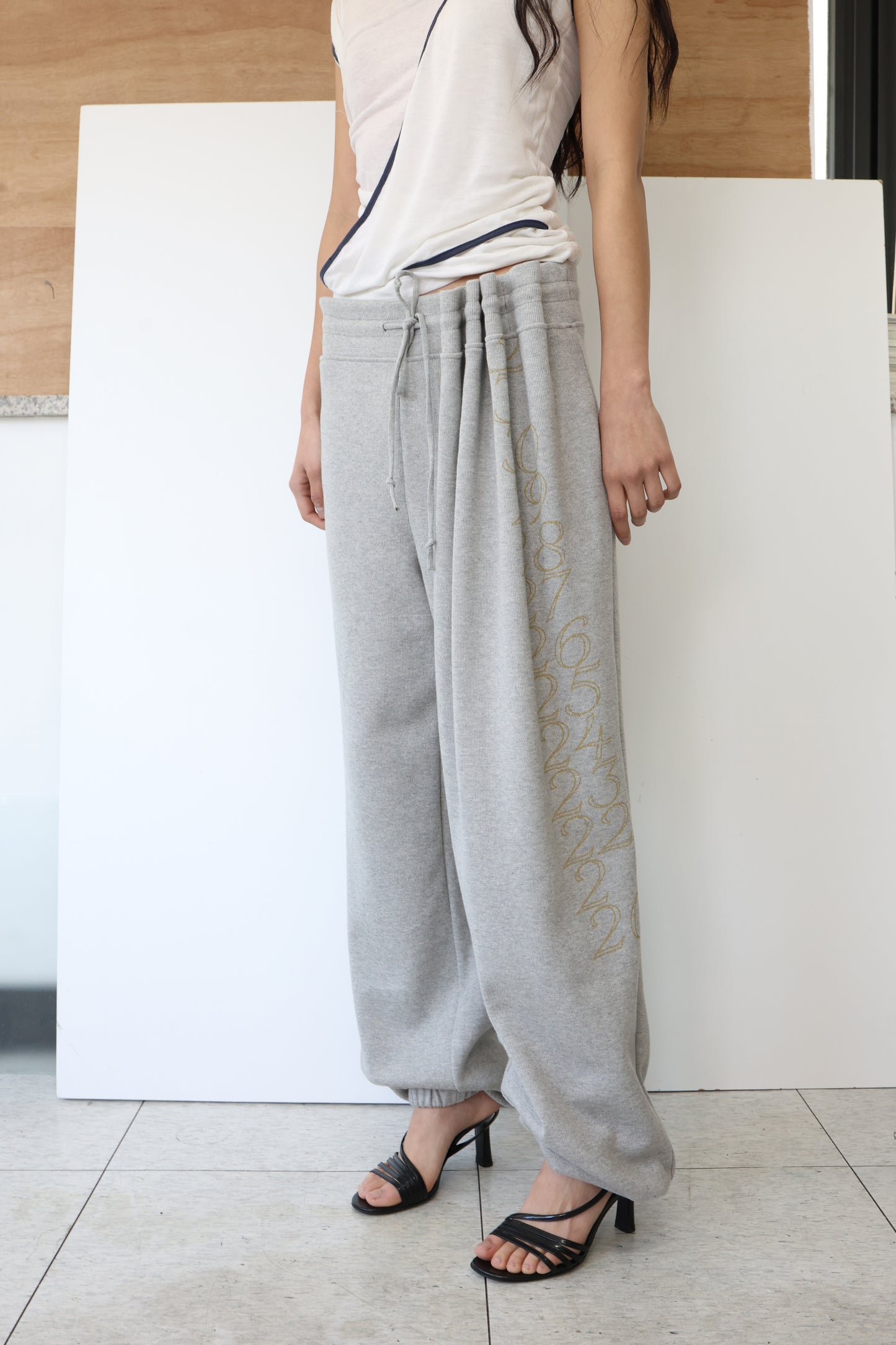 Curtain jersey pants