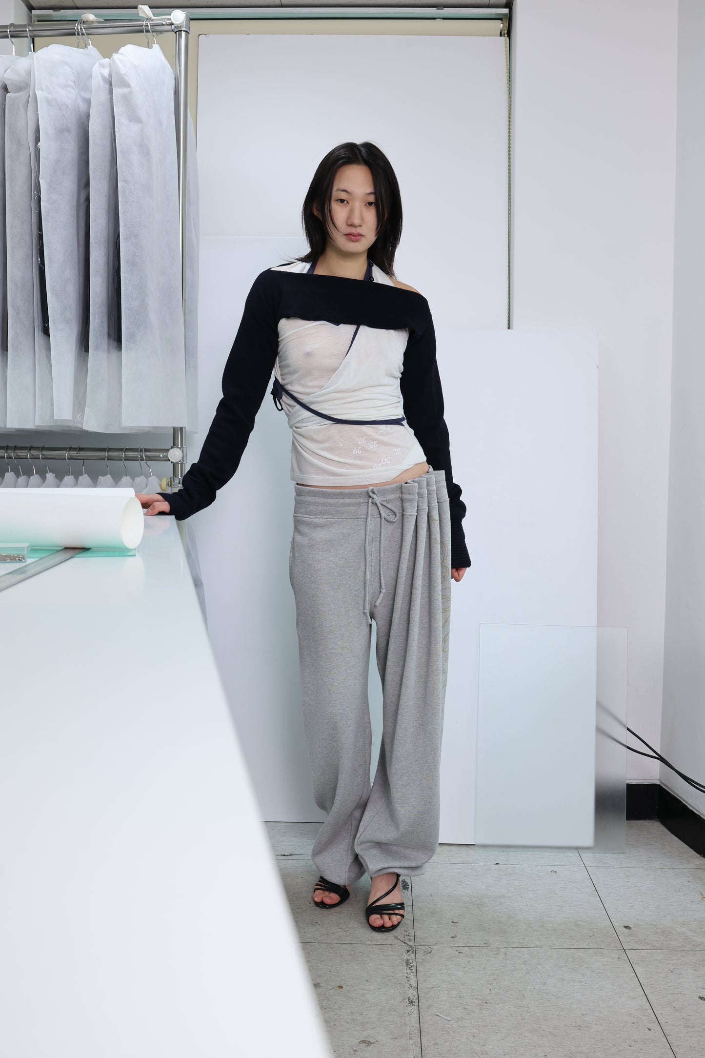 Curtain jersey pants