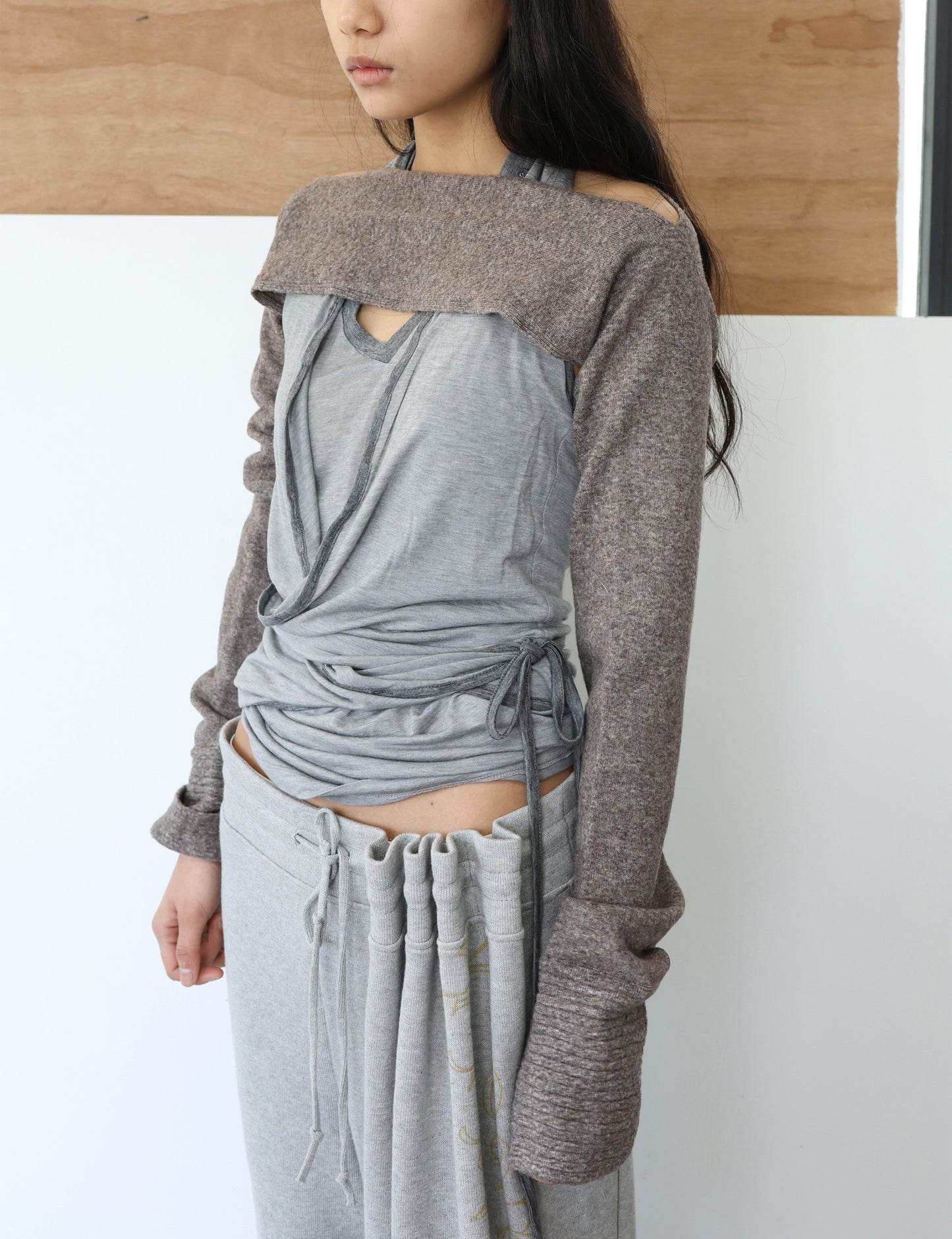 Halter wrap sleeveless