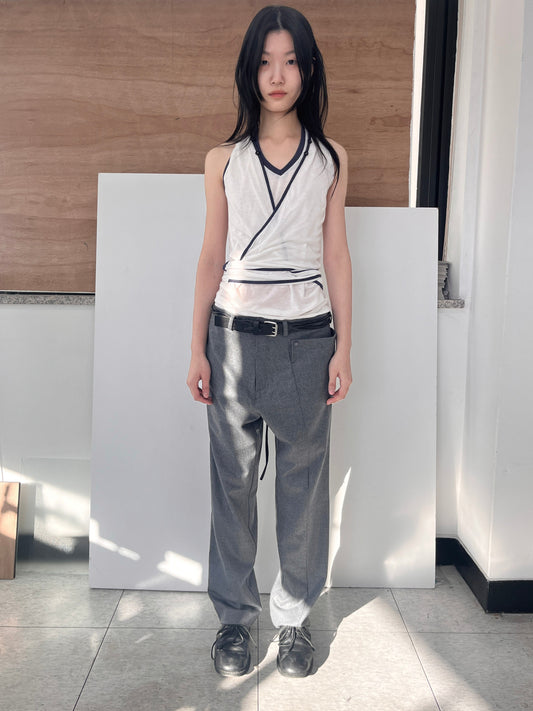Halter wrap sleeveless