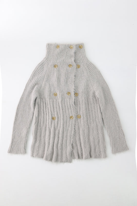 BUTTONED KNIT CARDIGAN