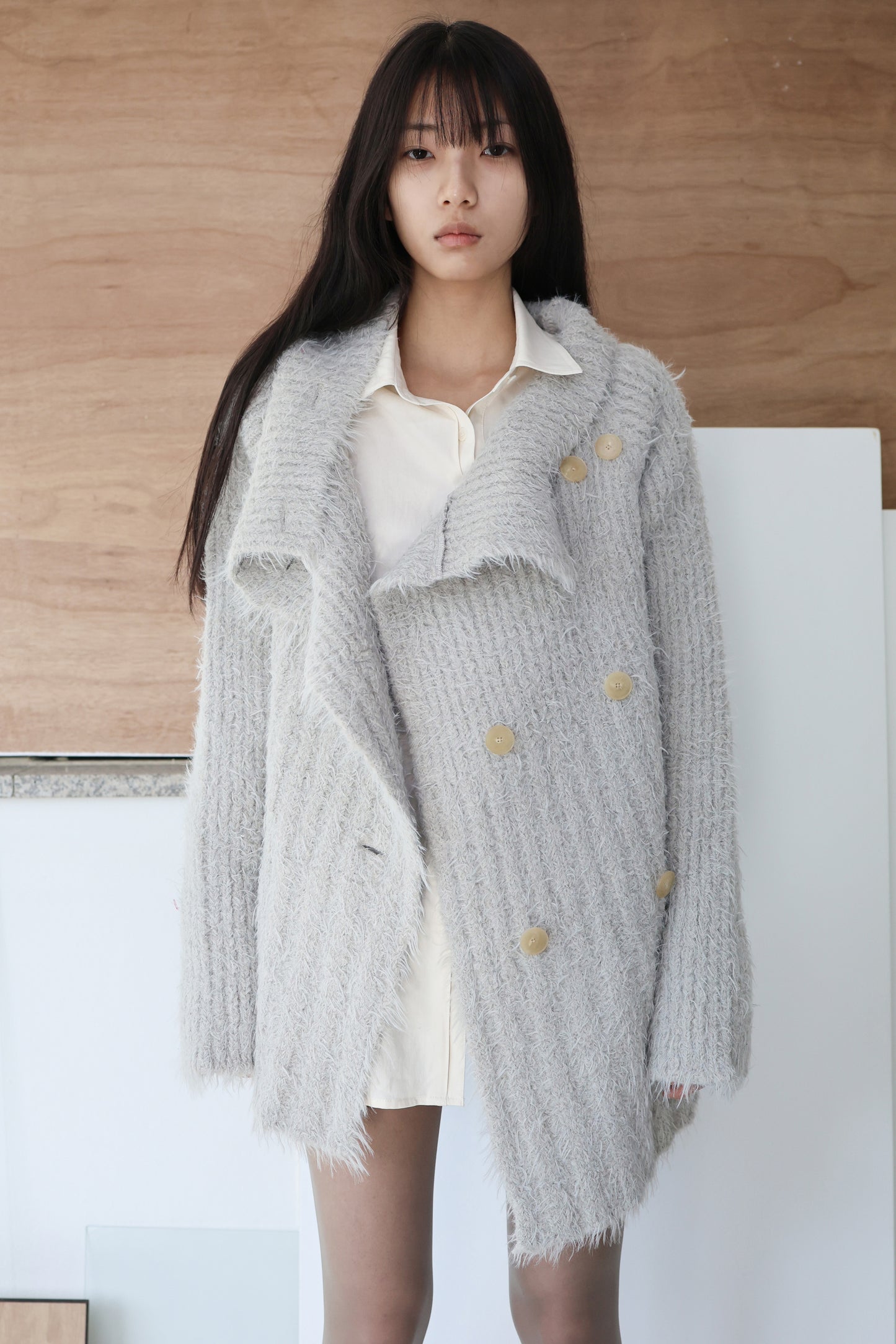 BUTTONED KNIT CARDIGAN