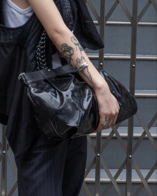 FERRAGAMO Enamel Leather Bag