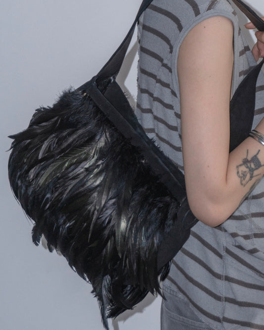 FERRAGAMO Feather Shoulder Bag