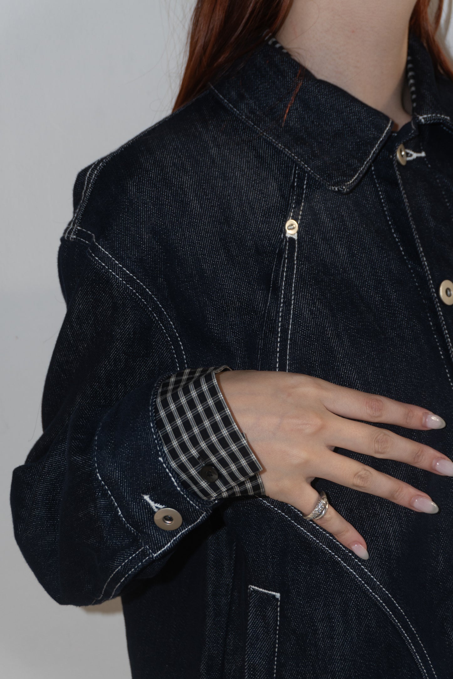 White Stitch original denim Jacket