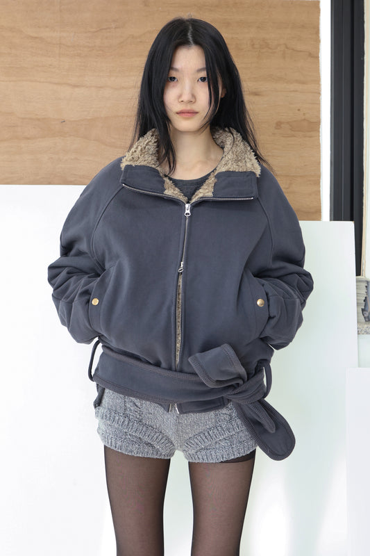 Belt zip jacket