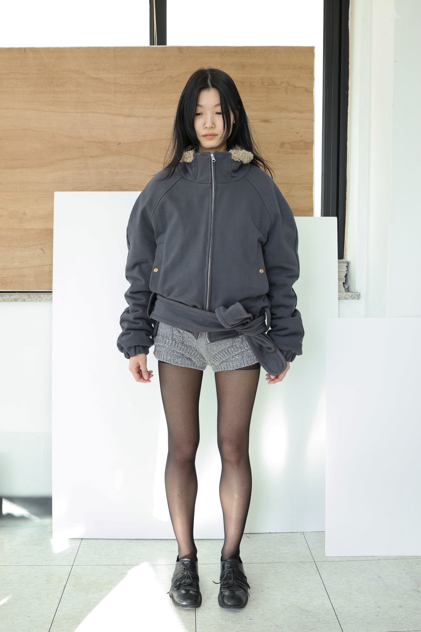Belt zip jacket