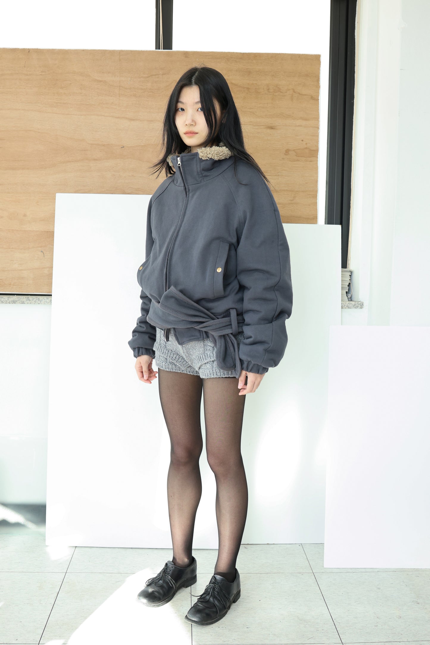 Belt zip jacket