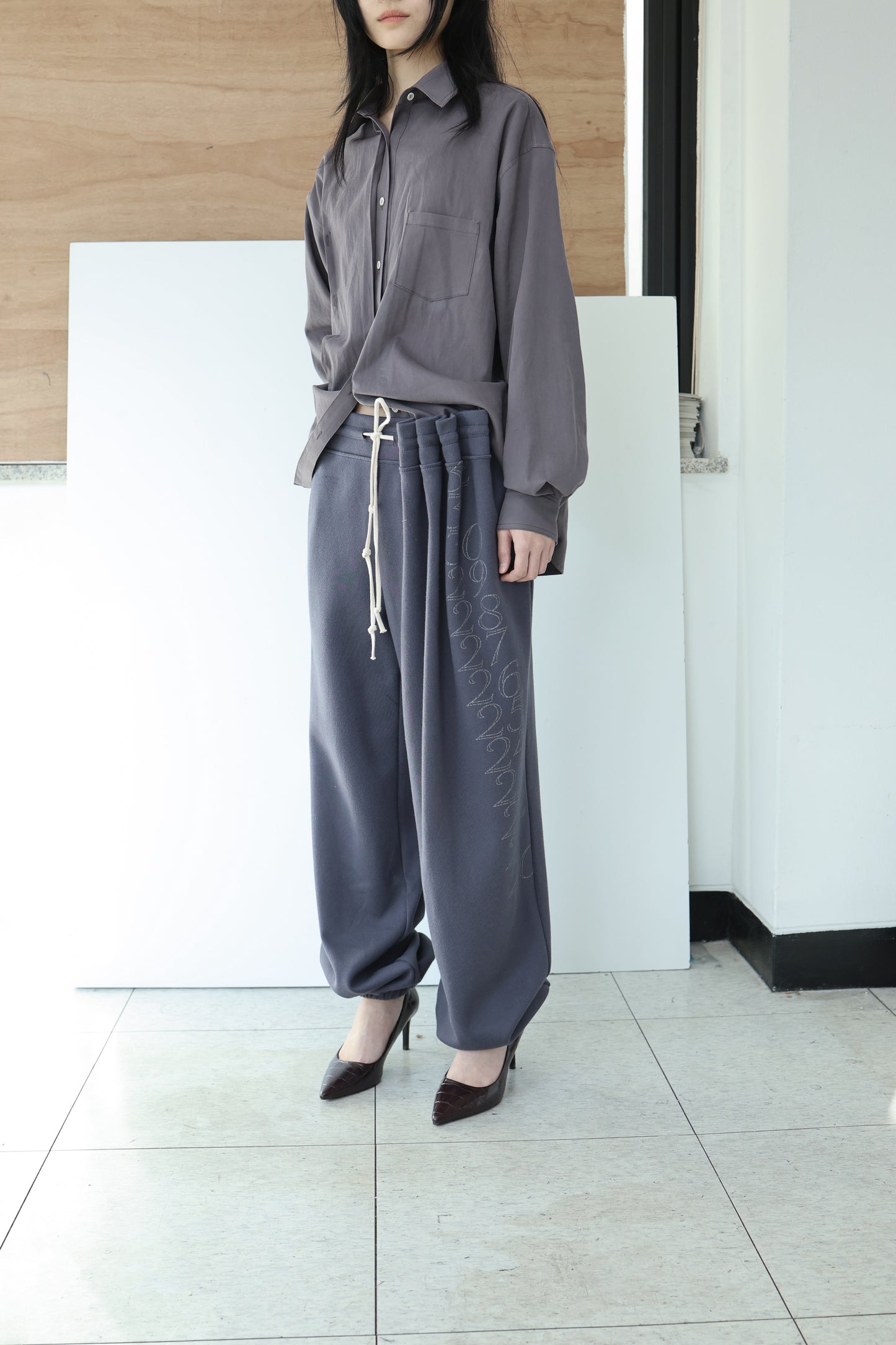 Curtain jersey pants