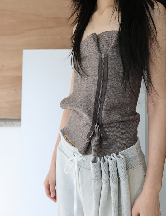 Zip knit tube